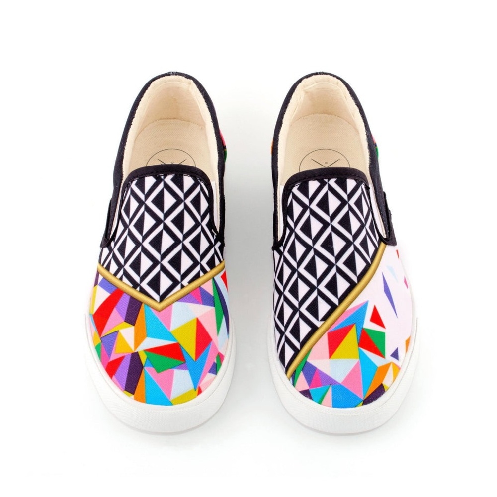 Inkkas‎ Unisex Blake Slip On Geometric Slip On Shoe Women’s 11 Men’s 9
